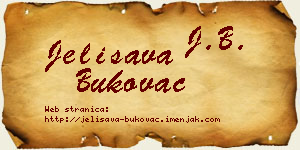 Jelisava Bukovac vizit kartica